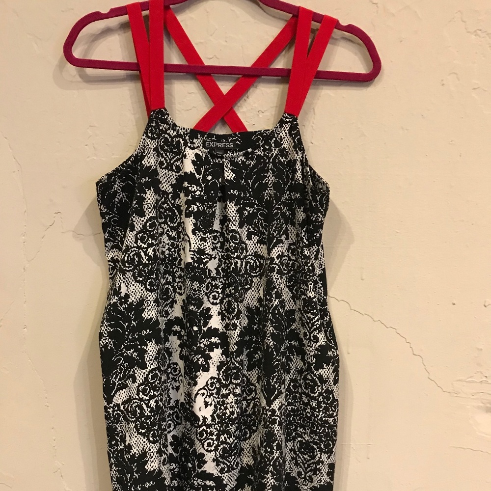 Express Black and White Dress